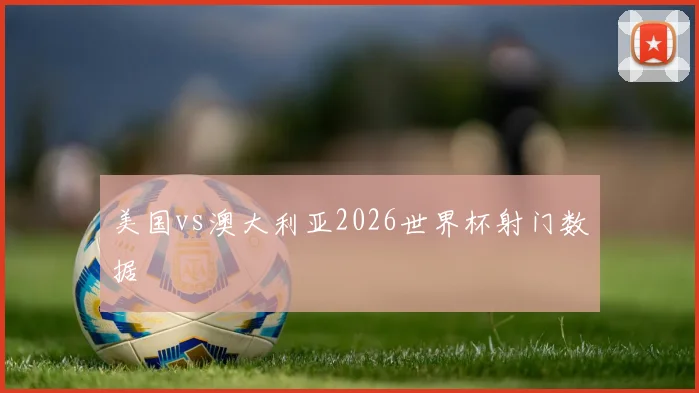 美国vs澳大利亚2026世界杯射门数据